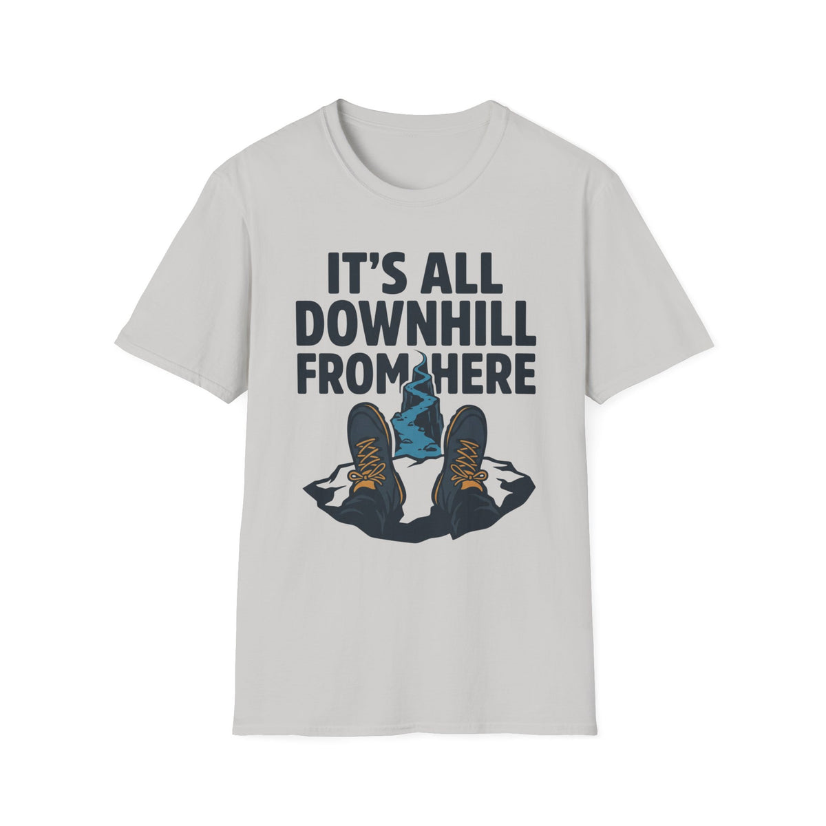Downhill T-Shirt | Hiking Quote Tee