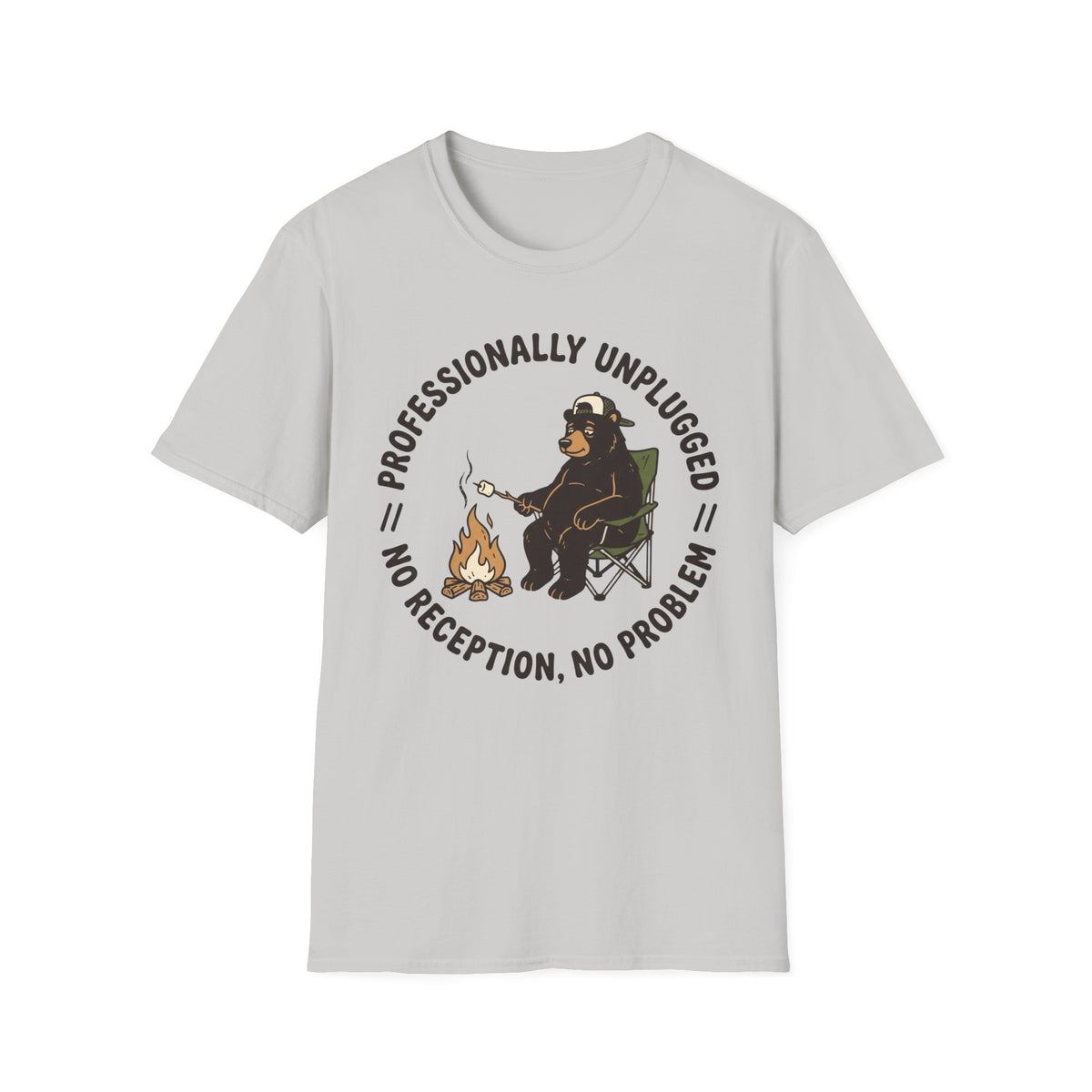 Professionally Unplugged T-Shirt | Camping Quote Tee