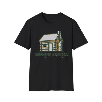 Weekend Address T-Shirt | Cabin Quote Tee