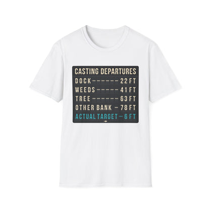 Casting Departure Fishing Humor T Shirt