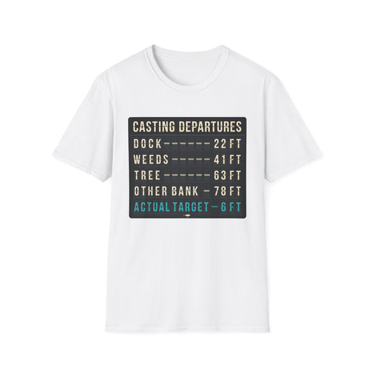 Casting Departure Fishing Humor T Shirt