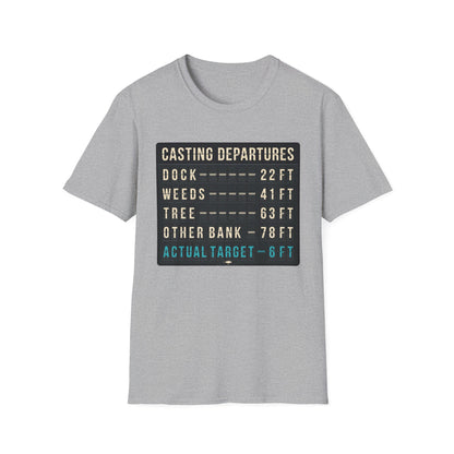 Casting Departure Fishing Humor T Shirt