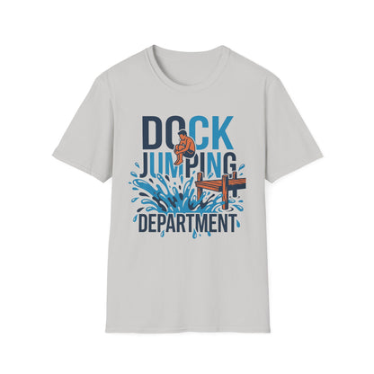Dock Jumping Department T-Shirt | Lake Day Quote Tee