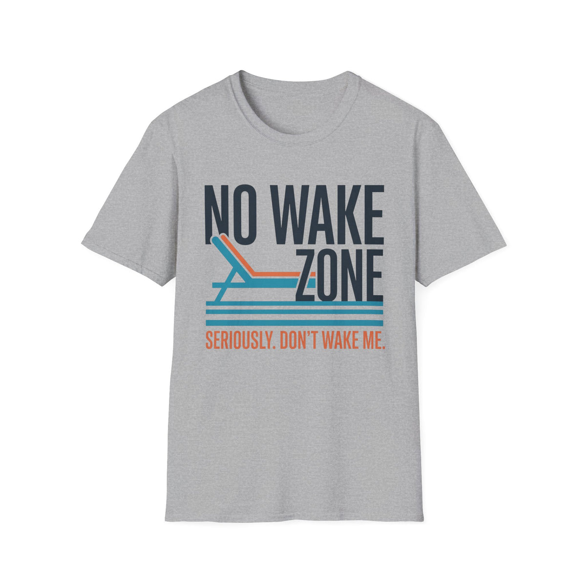 No Wake Zone T-Shirt | Lake Day Quote Tee