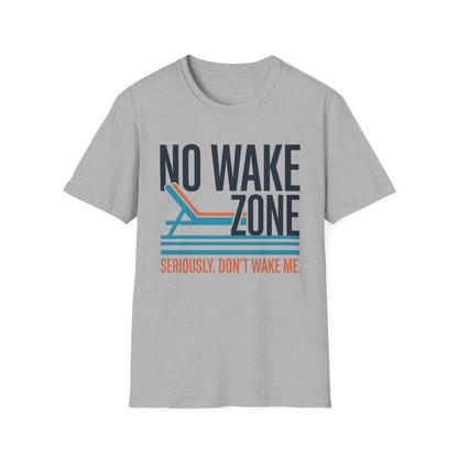 No Wake Zone T-Shirt | Lake Day Quote Tee