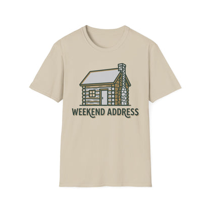 Weekend Address T-Shirt | Cabin Quote Tee