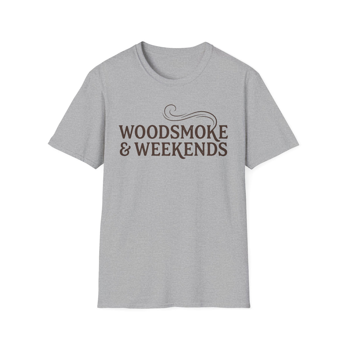Woodsmoke & Weekends T-Shirt | Cabin Quote Tee
