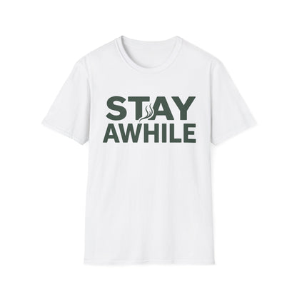 Stay Awhile T-Shirt | Cabin Quote Tee