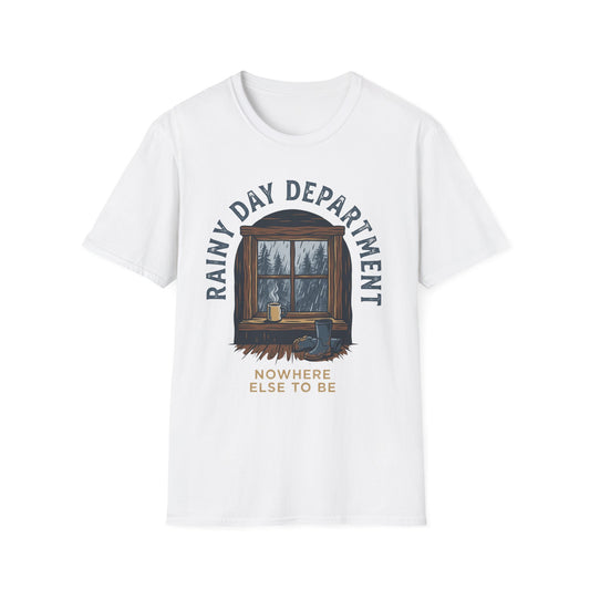Rainy Day Department T-Shirt | Cabin Quote Tee