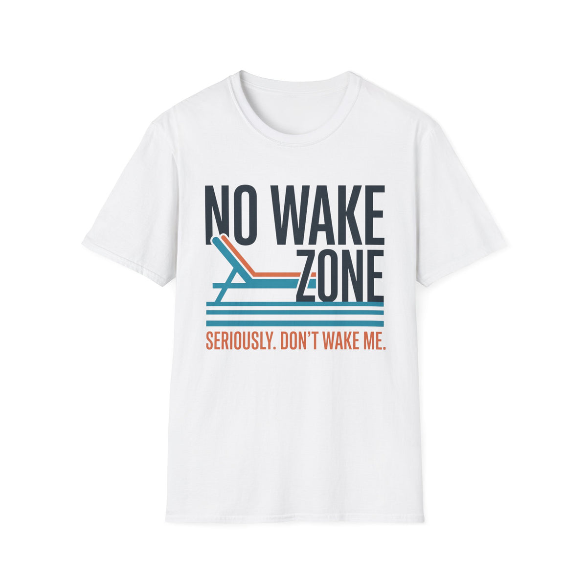 No Wake Zone T-Shirt | Lake Day Quote Tee