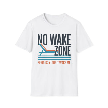 No Wake Zone T-Shirt | Lake Day Quote Tee