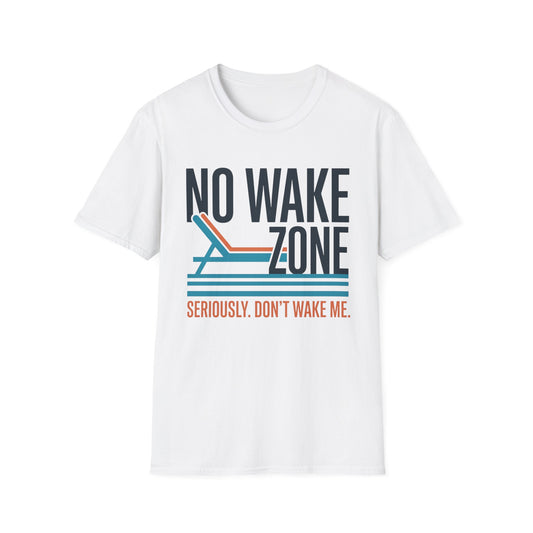 No Wake Zone T-Shirt | Lake Day Quote Tee