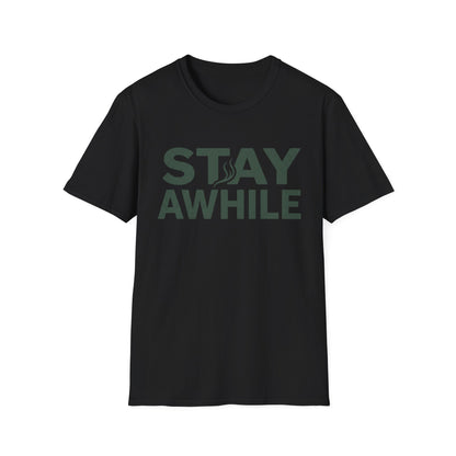 Stay Awhile T-Shirt | Cabin Quote Tee