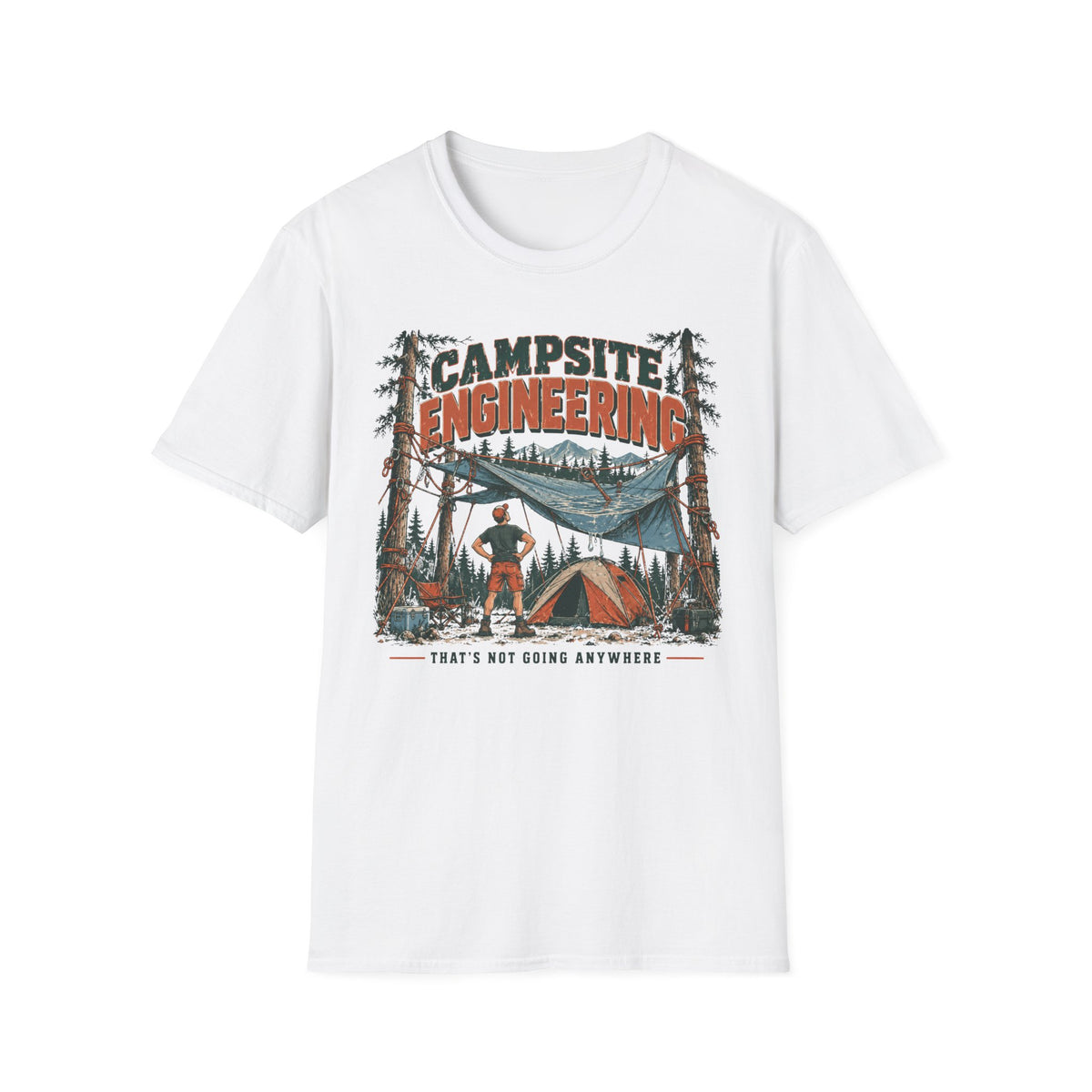 Campsite Engineering T-Shirt | Camping Quote Tee