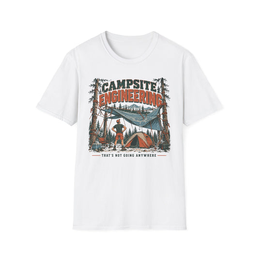Campsite Engineering T-Shirt | Camping Quote Tee