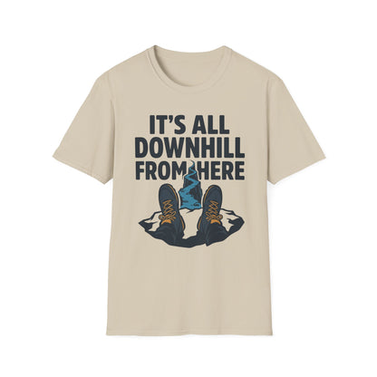 Downhill T-Shirt | Hiking Quote Tee