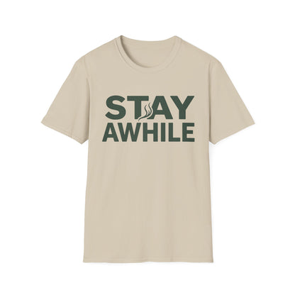 Stay Awhile T-Shirt | Cabin Quote Tee
