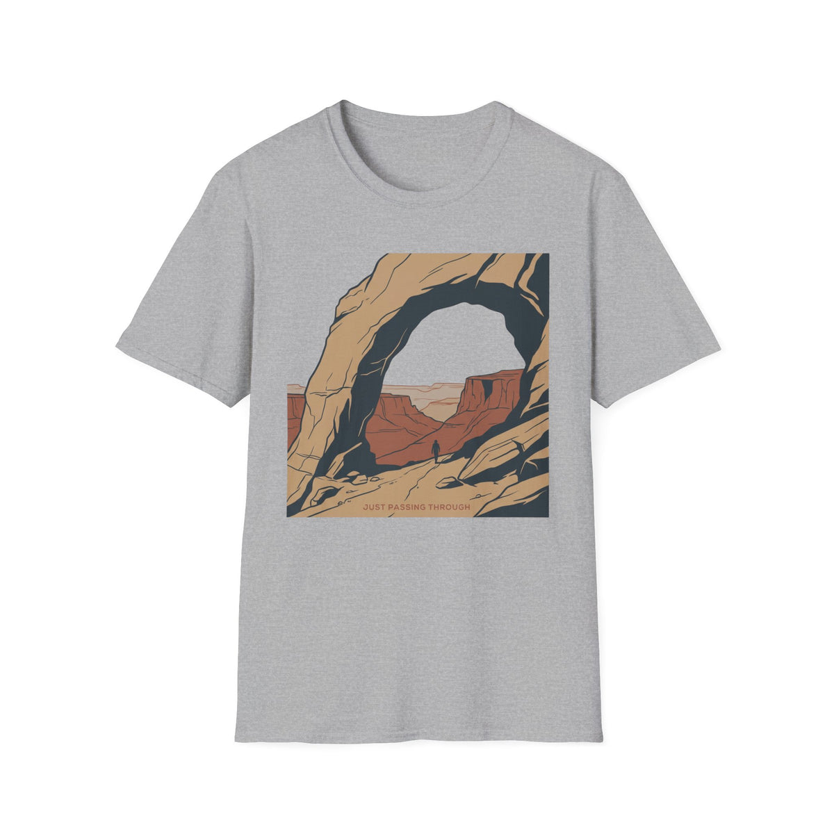 Just Passing Through T-Shirt | Hiking Quote Tee
