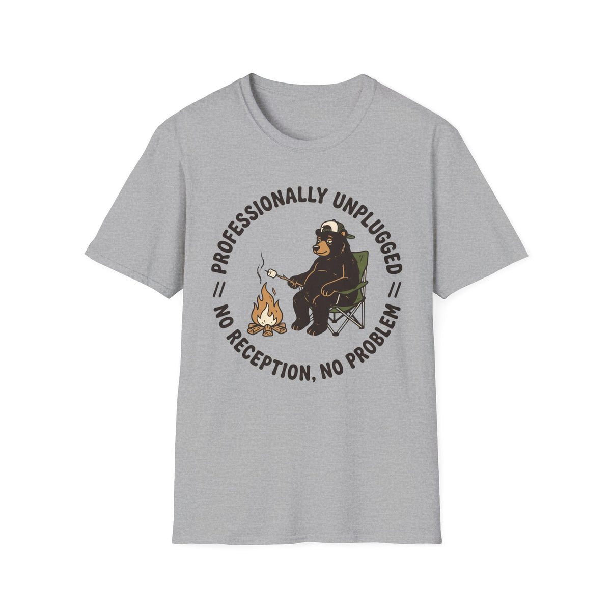 Professionally Unplugged T-Shirt | Camping Quote Tee