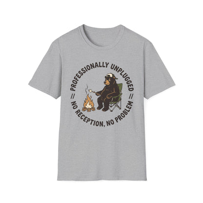 Professionally Unplugged T-Shirt | Camping Quote Tee