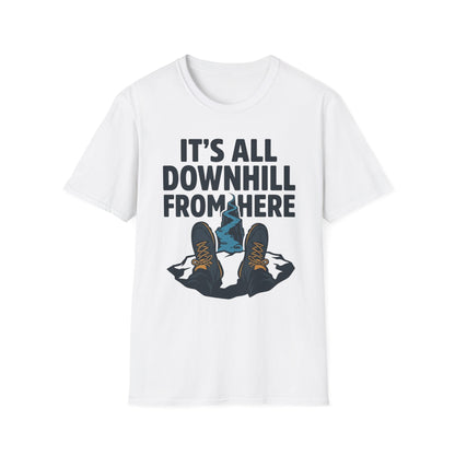 Downhill T-Shirt | Hiking Quote Tee