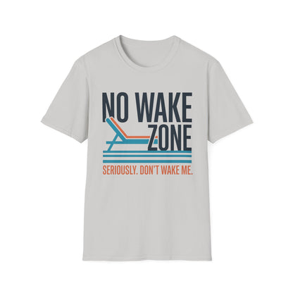 No Wake Zone T-Shirt | Lake Day Quote Tee