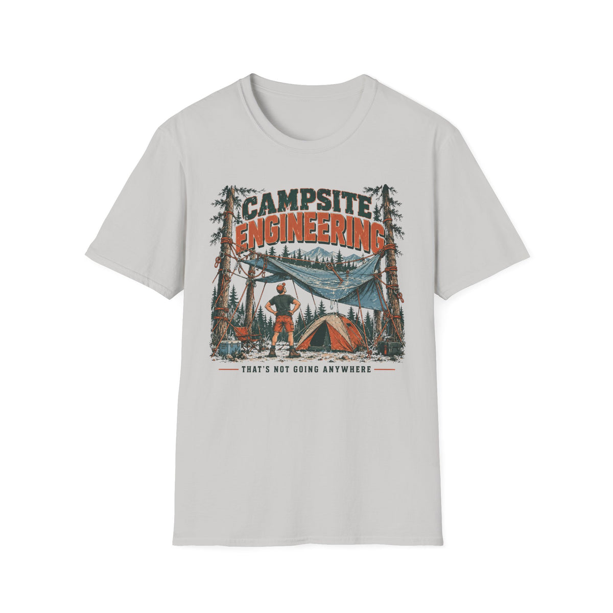 Campsite Engineering T-Shirt | Camping Quote Tee