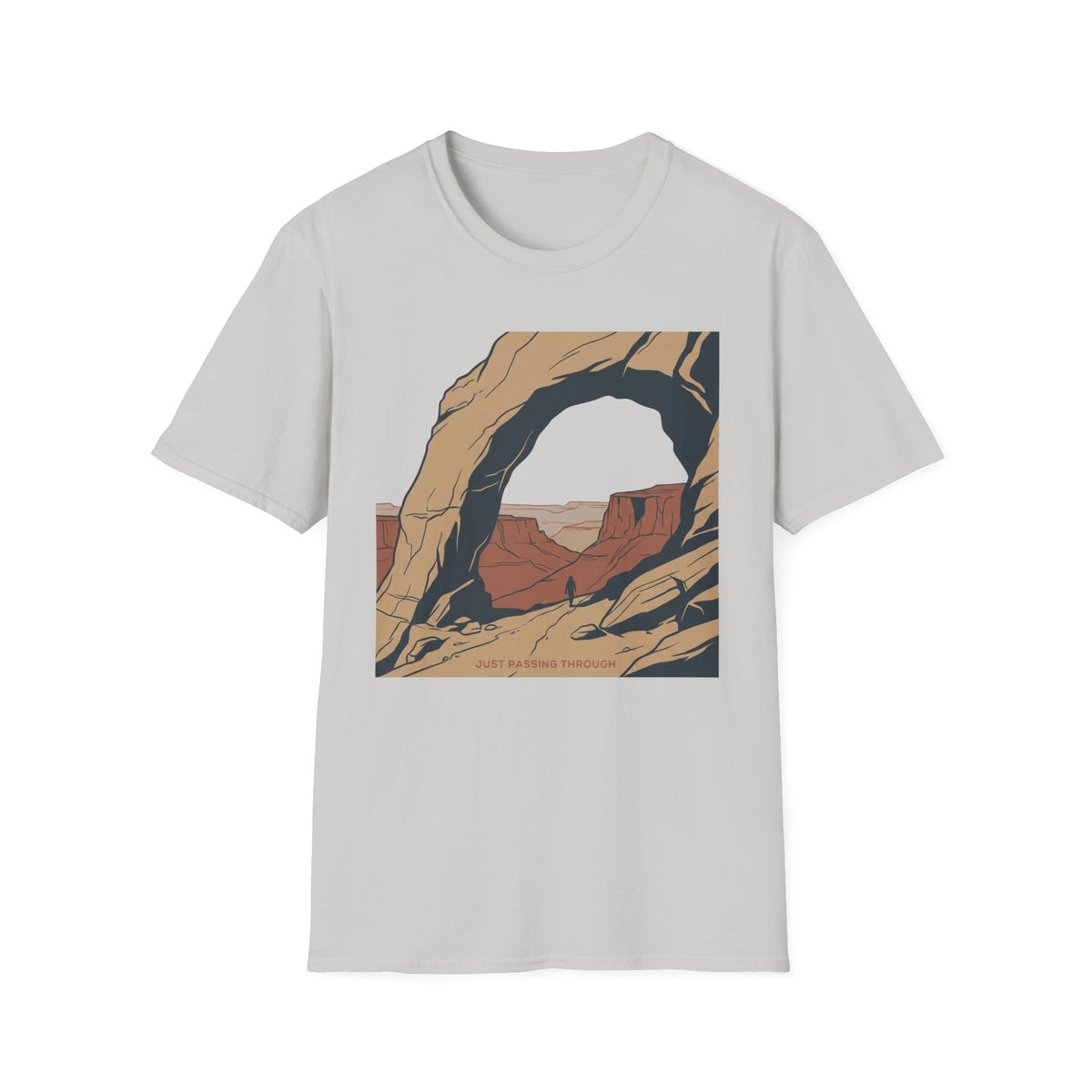 Just Passing Through T-Shirt | Hiking Quote Tee