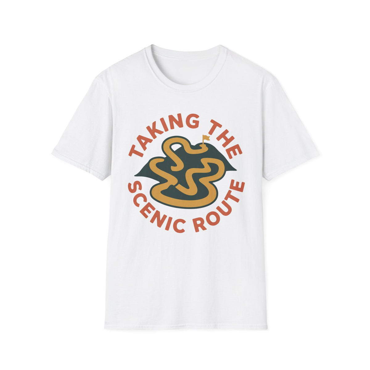Scenic Route T-Shirt | Hiking Quote Tee