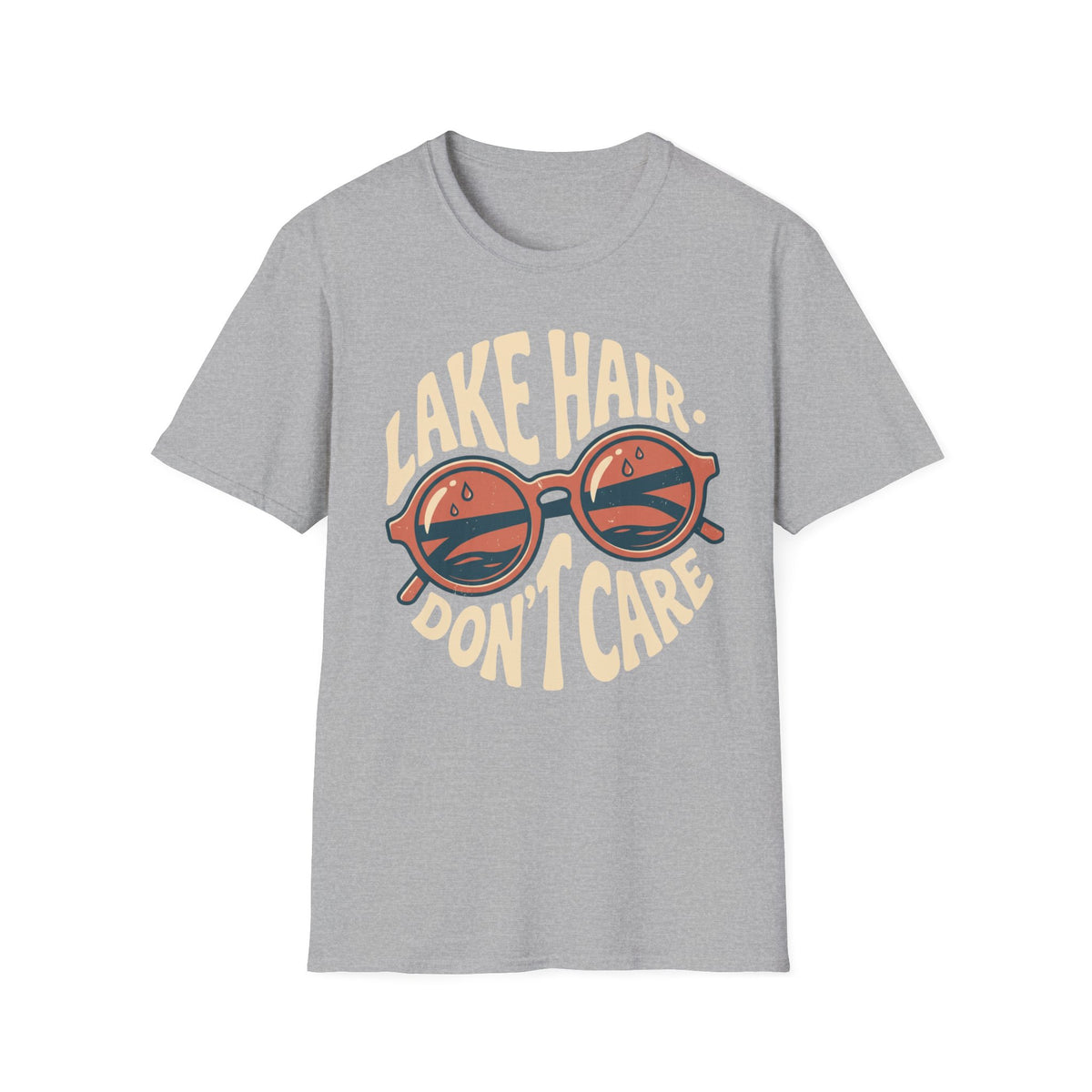 Lake Hair Dont Care T-Shirt | Lake Day Quote Tee