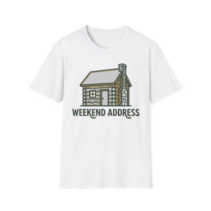 Weekend Address T-Shirt | Cabin Quote Tee