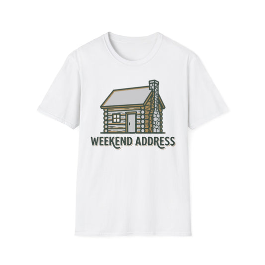 Weekend Address T-Shirt | Cabin Quote Tee