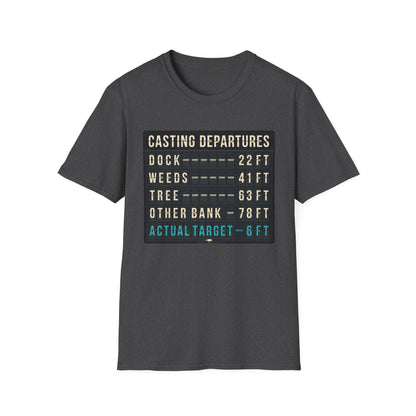 Casting Departure Fishing Humor T Shirt