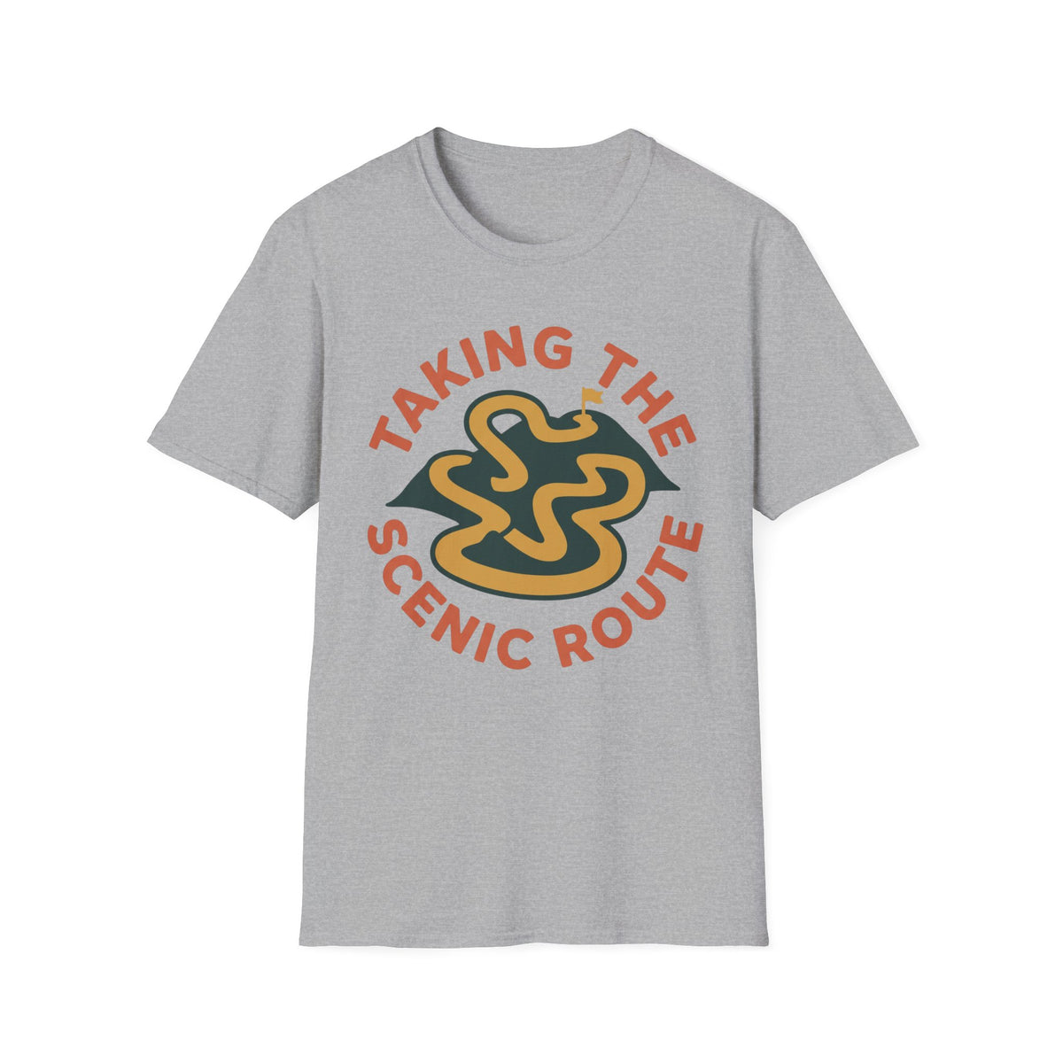 Scenic Route T-Shirt | Hiking Quote Tee