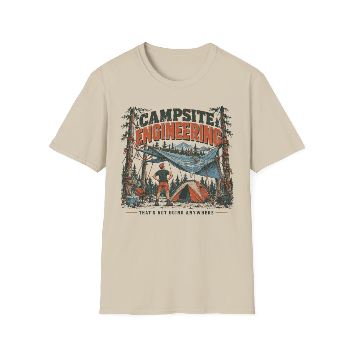 Campsite Engineering T-Shirt | Camping Quote Tee