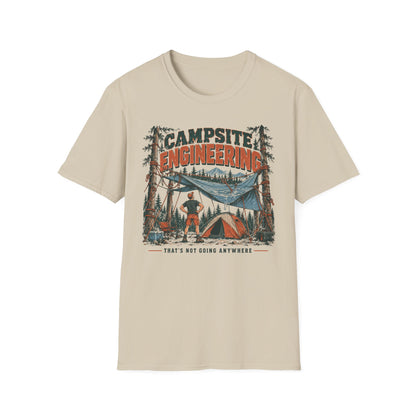 Campsite Engineering T-Shirt | Camping Quote Tee