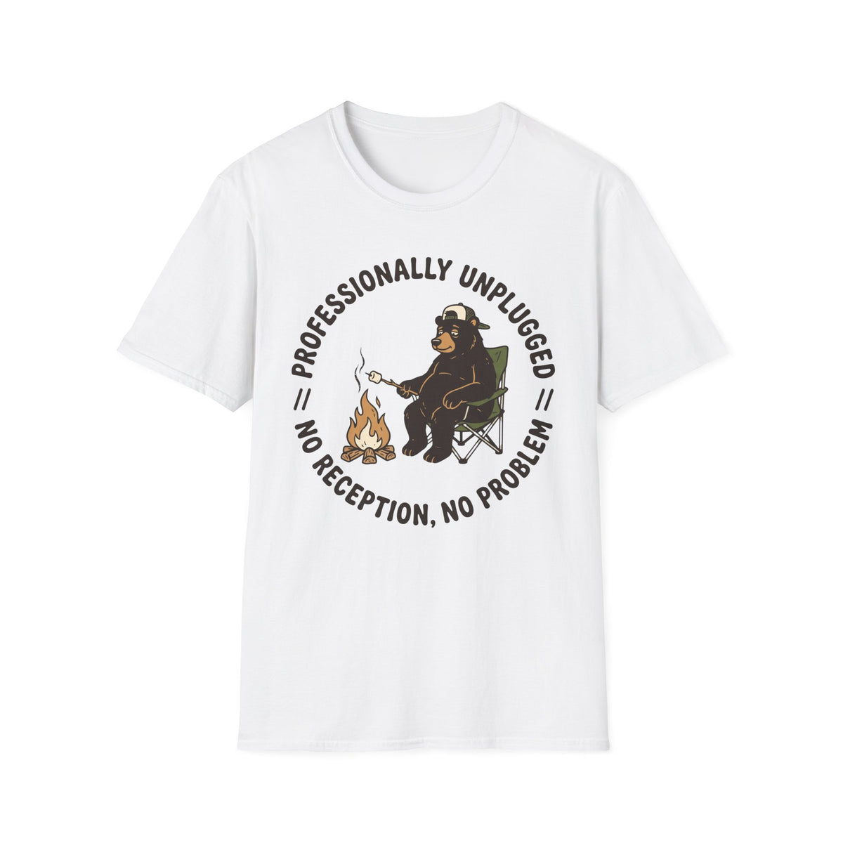 Professionally Unplugged T-Shirt | Camping Quote Tee