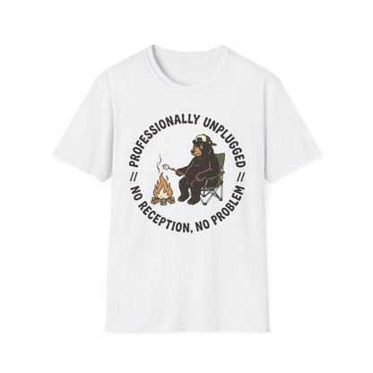 Professionally Unplugged T-Shirt | Camping Quote Tee