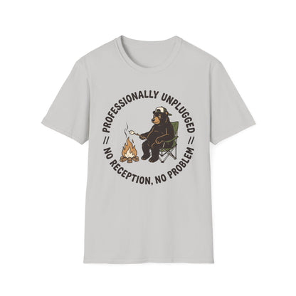 Professionally Unplugged T-Shirt | Camping Quote Tee