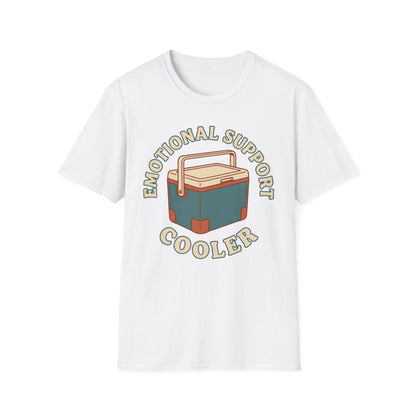 Emotional Support Cooler T-Shirt | Camping Quote Tee