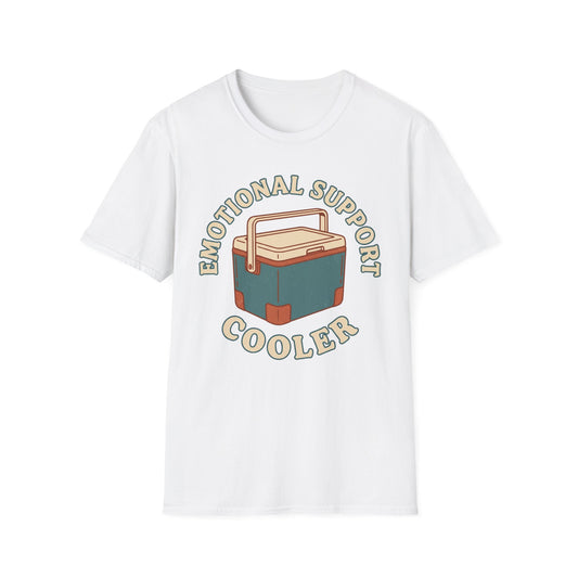 Emotional Support Cooler T-Shirt | Camping Quote Tee