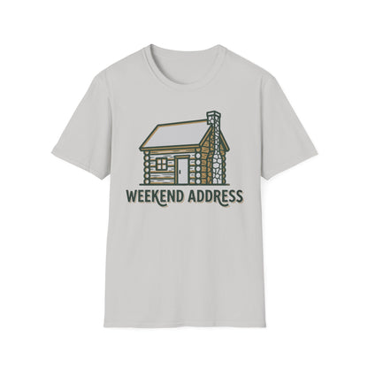 Weekend Address T-Shirt | Cabin Quote Tee