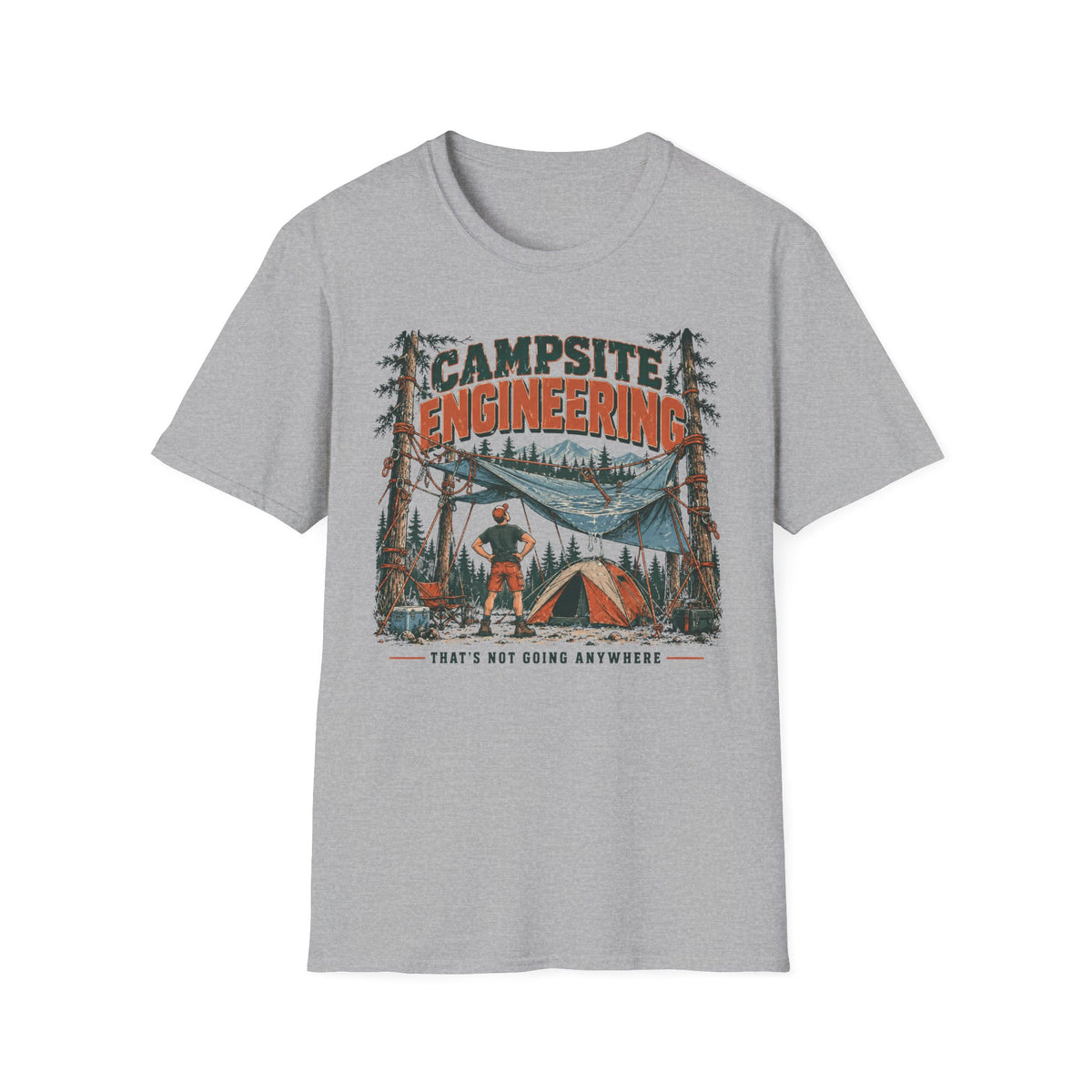 Campsite Engineering T-Shirt | Camping Quote Tee