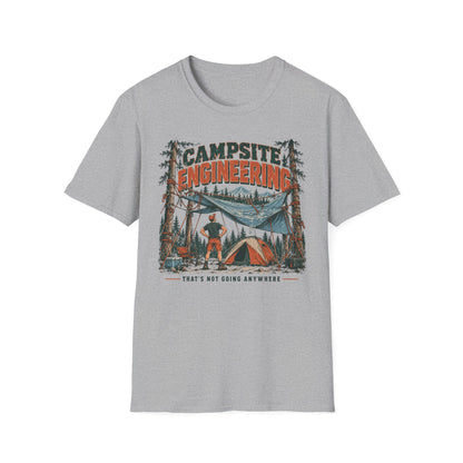 Campsite Engineering T-Shirt | Camping Quote Tee