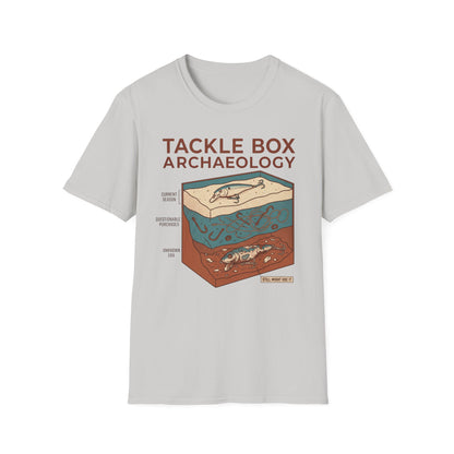 Tackle Box Archaeology T-Shirt | Fishing Quote Tee, Angler Humor