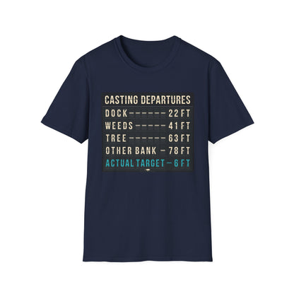 Casting Departure Fishing Humor T Shirt