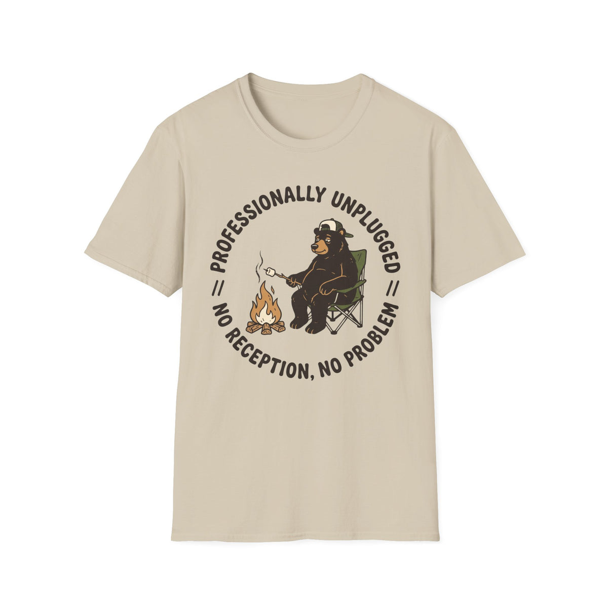 Professionally Unplugged T-Shirt | Camping Quote Tee