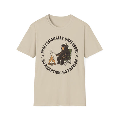 Professionally Unplugged T-Shirt | Camping Quote Tee