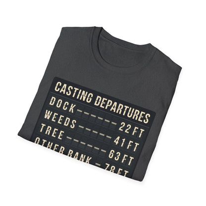 Casting Departure Fishing Humor T Shirt