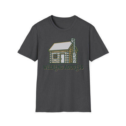 Weekend Address T-Shirt | Cabin Quote Tee